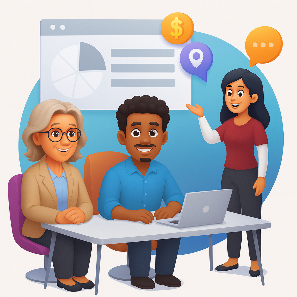 Entrevista de trabalho inclusiva com pessoa surda e intérprete de LIBRAS